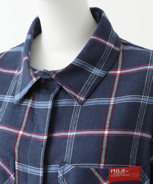 安い新品 ワンピース LOGO CUFFS PLAID SHIRT DRESS ZOZOTOWN PayPayモール店 - 通販 - PayPayモール 正規品低価