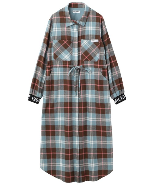 安い新品 ワンピース LOGO CUFFS PLAID SHIRT DRESS ZOZOTOWN PayPayモール店 - 通販 - PayPayモール 正規品低価