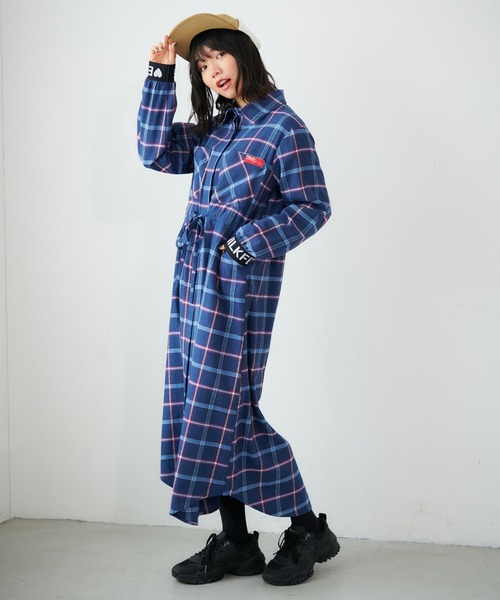 安い新品 ワンピース LOGO CUFFS PLAID SHIRT DRESS ZOZOTOWN PayPayモール店 - 通販 - PayPayモール 正規品低価