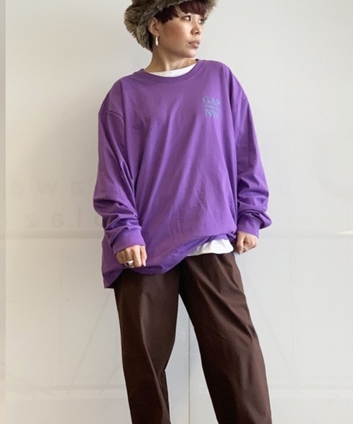 Tシャツ Tシャツ ソフトジャージー ロングスリーブ Gapロゴ Tシャツ Zozotown Paypayモール店 通販 Paypayモール