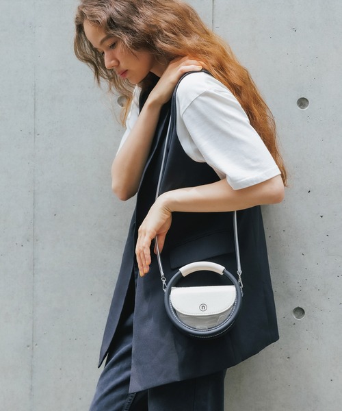 ショルダーバッグ バッグ nana-nana/ナナナナ HOOP mini (PVC ショルダーバッグ バッグ nana-nana/ナナナナ HOOP mini (PVC
