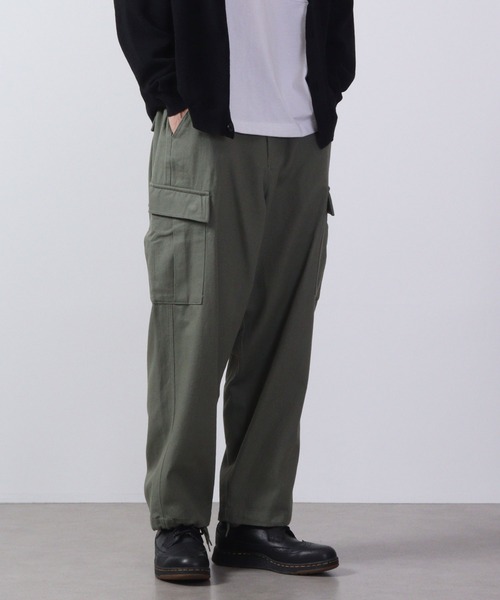 FUNALIVE カーゴパンツ ツイル 裾コード 6POCKET カーゴ