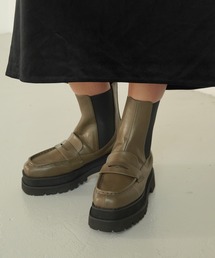 TINA：JOJUN（ティーナジョジュン） ブーツ サイドゴア ローファー