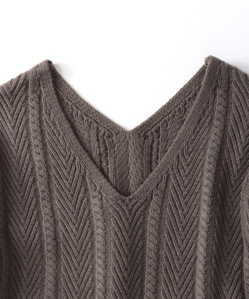DRESSLAVE ニット セーター ballon cable knit chunic(バルーン