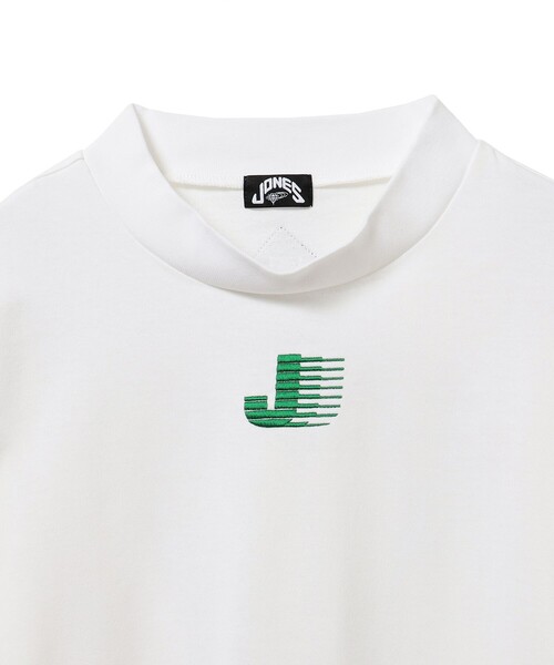 JONES SPORTS モックネックシャツ ホワイト JONES Sports tシャツ × BEAMS GOLF / 別注 ポイント モック