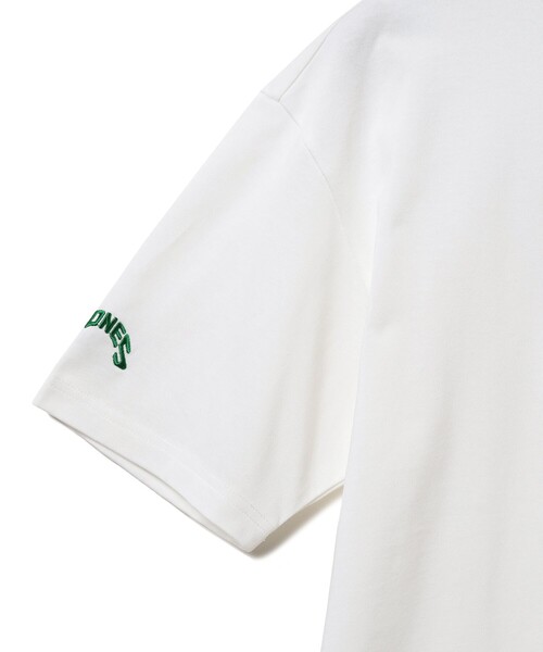 JONES SPORTS モックネックシャツ ホワイト JONES Sports tシャツ × BEAMS GOLF / 別注 ポイント モック