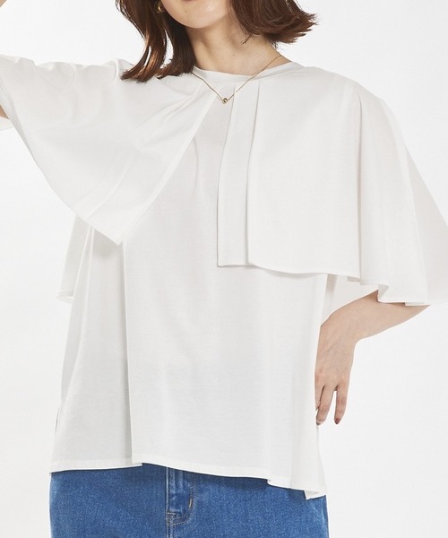 tシャツ 「接触冷感」マルチWAYケーププルオーバー レディース