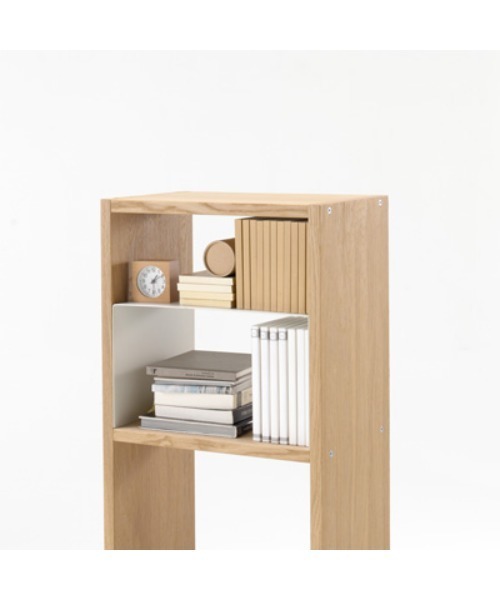 無印良品（MUJI） 家具 スタッキングシェルフ・2段・オーク材 幅42