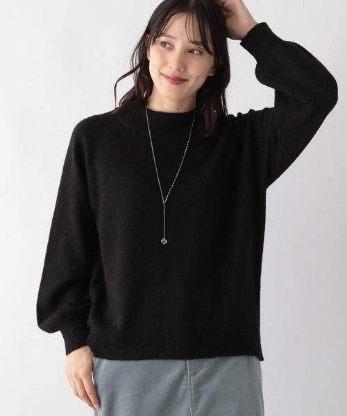 GLOBAL WORK ニット Hug meニットラメハイネックプルオーバー