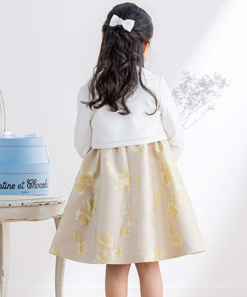 タルティーヌエショコラ 花柄 ノースリーブ ワンピース 130 極美品