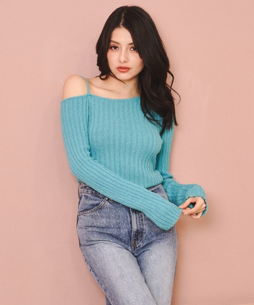 JUST A NOON（ジャストアヌーン） ワンショルニットトップス