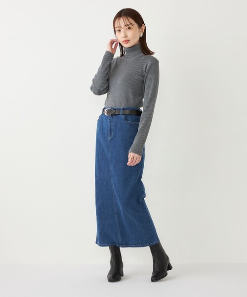 【洗濯機洗い可】green label relaxing タイトスカート index（インデックス）の「ジップタイトスカート【洗濯機洗い可