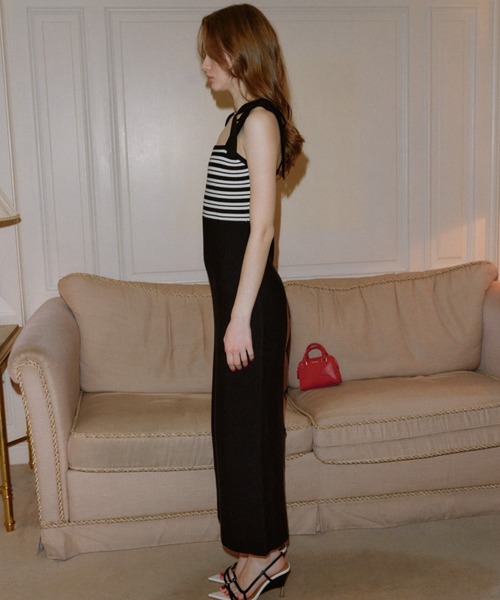 EIMY ISTOIRE（エイミーイストワール） ワンピース リボンボーダー