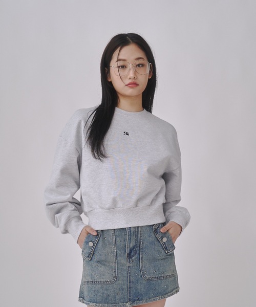 トレーナー スウェット (WOMAN) WAVE LOGO CROP HOODIE SWEATSHIRT レディース codegraphy トレーナー スウェット (WOMAN) WAVE LOGO CROP