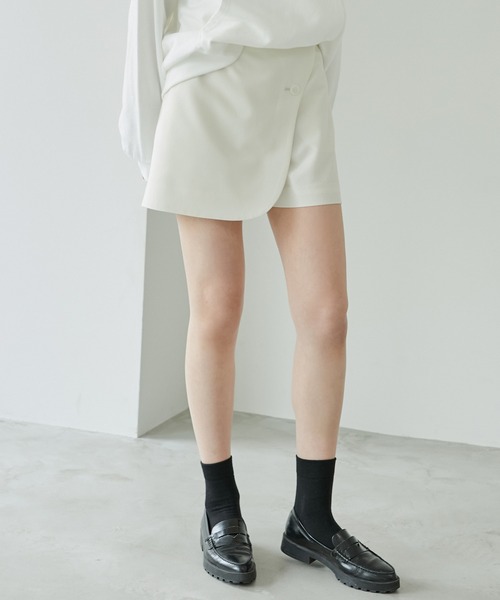 LE CIEL BLEU（ルシェルブルー） パンツ ウェーブショートパンツ
