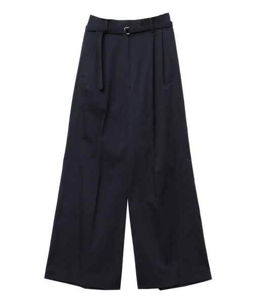 ELENDEEK ウエストリボンタックパンツ ELENDEEK パンツ タックカーブパンツ レディース : ZOZOTOWN