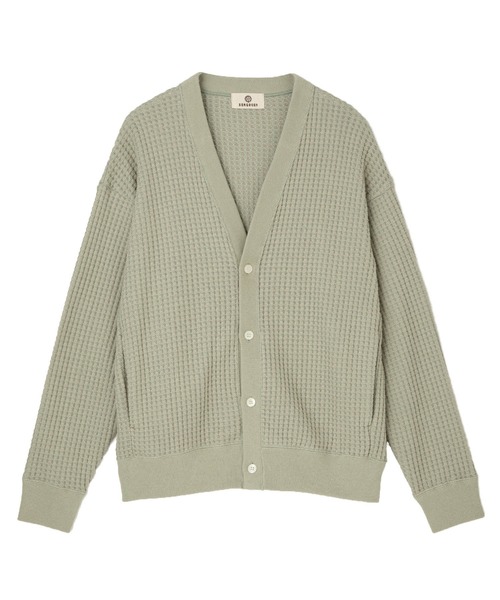 シーグリーン　ワッフル　カーディガン　Seagreen SEAGREEN カーディガン SEAGREEN(シーグリーン) BIG WAFFLE