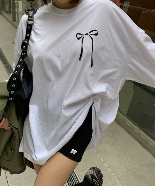 tシャツ リボンアクセントロンTee レディース : ZOZOTOWN Yahoo!店