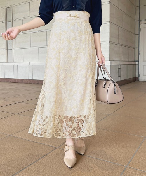 【LOULOUSEOUL】Zoey Lace Skirt レース スカート セール】STRETCH LACE SKIRT/ストレッチレーススカート