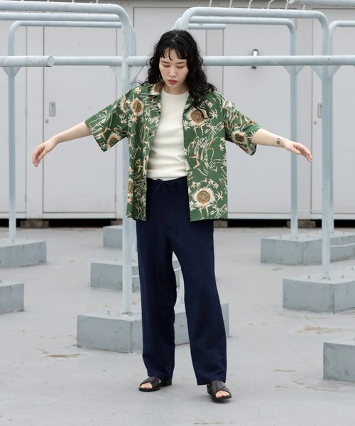 ARCH & LINE ブラウス シャツ SUMMER PRINT H/S SHIRT