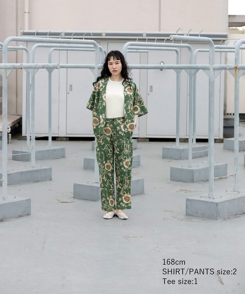 ARCH & LINE ブラウス シャツ SUMMER PRINT H/S SHIRT