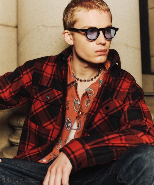 サブカルチャー　SUNFADED YARNDYED FLANNEL SHIRT 47A0013.jpg?v=1744351281