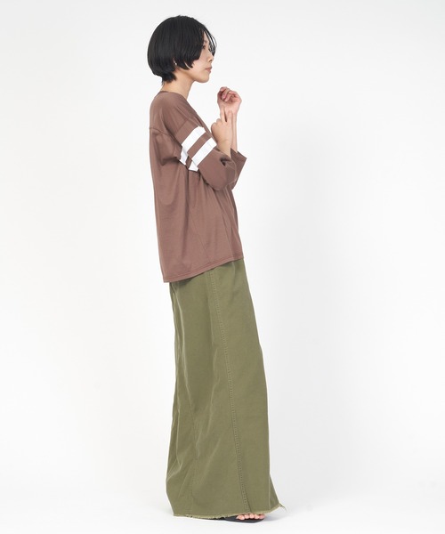 THE SHINZONE スカート WASHED BAKER SKIRT ウォッシュド