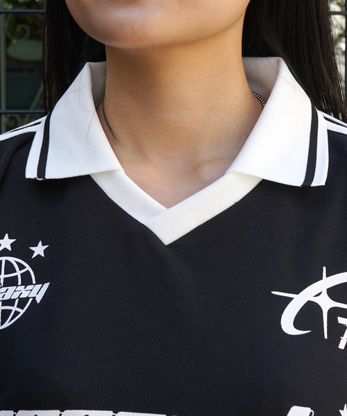 tシャツ 25SS 襟付き半袖サッカーTシャツ ユニフォームライク
