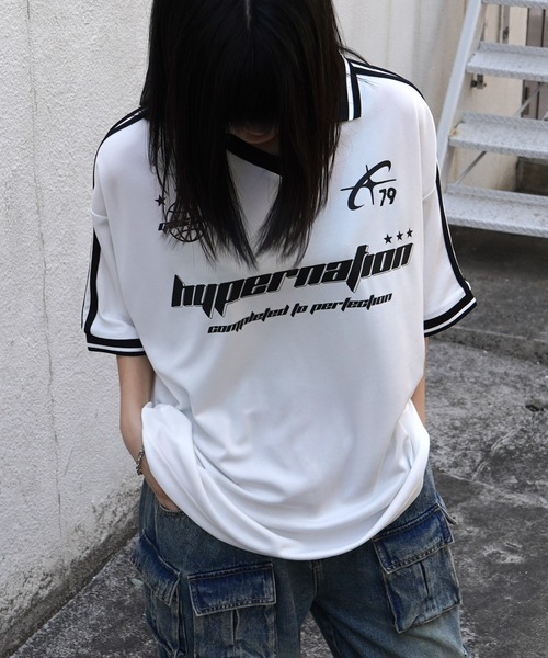 tシャツ 25SS 襟付き半袖サッカーTシャツ ユニフォームライク