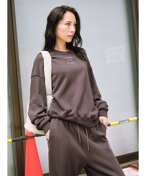 null.（ヌル） トレーナー スウェット PASTA LOGO クルーネック