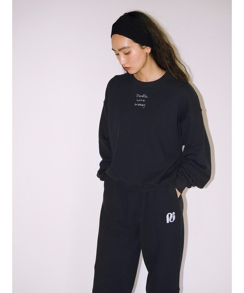 null.（ヌル） トレーナー スウェット PASTA LOGO クルーネック