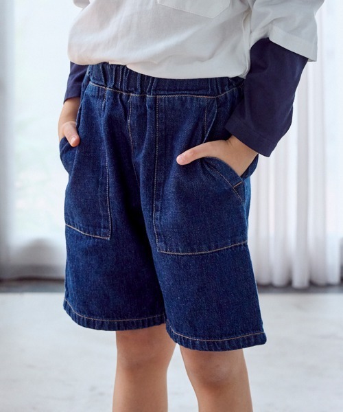 パンツ デニムハーフパンツ（男の子・女の子) キッズ 子供服