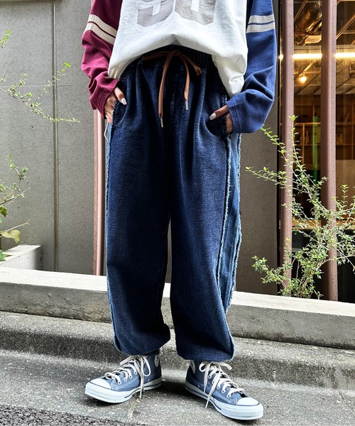 DOUBLE NAME ジーンズ デニム デニムパンツ ケミカルデニムジョガー 