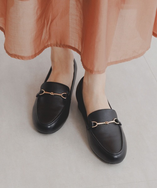 NICAL ローファー 「本革」「NICAL」ラウンドトゥビットローファー