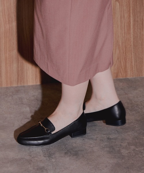 NICAL ローファー 「本革」「NICAL」ラウンドトゥビットローファー