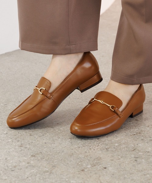 NICAL ローファー 「本革」「NICAL」ラウンドトゥビットローファー