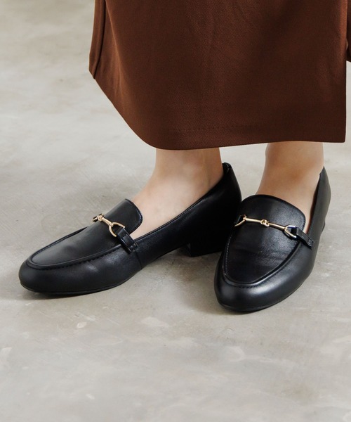 NICAL ローファー 「本革」「NICAL」ラウンドトゥビットローファー