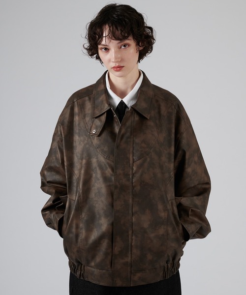 ONCILY ブルゾン アウター VINTAGE LIKE ARTIFICIAL GRAIN