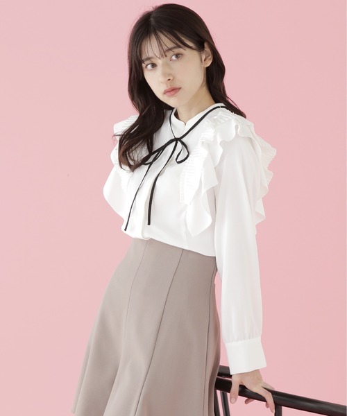 「JILL STUART」 長袖ブラウス FREE ホワイト レディース JILL by STUART 「JILL STUART」 長袖ブラウス FREE ホワイト