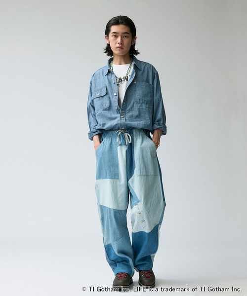 Johnbull（ジョンブル） パンツ 「rebear by Johnbull」パッチワーク