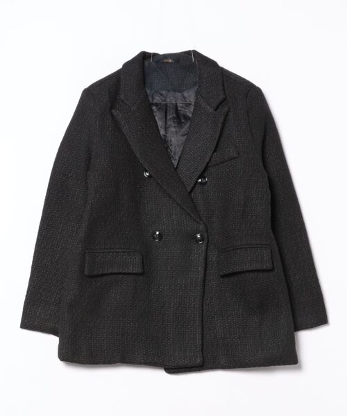 ジャケット テーラードジャケット 中綿 オーバーサイズ ダブル