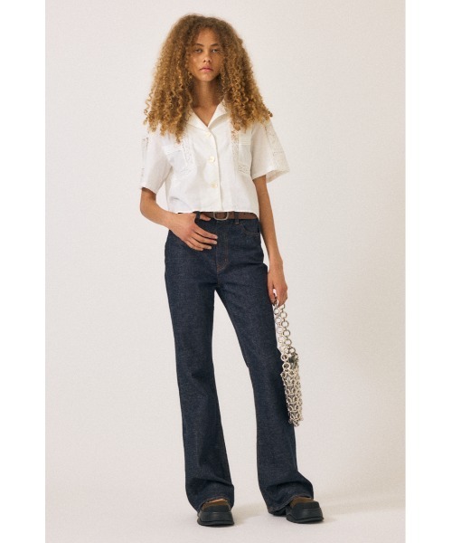 MOUSSY ジーンズ デニム デニムパンツ MVS FLARE レディース