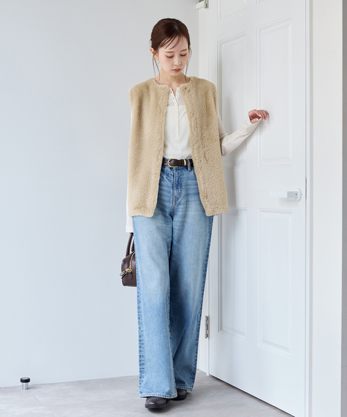 JOURNAL STANDARD ベスト ジレ 「追加2」ダブルフェイスフェザー