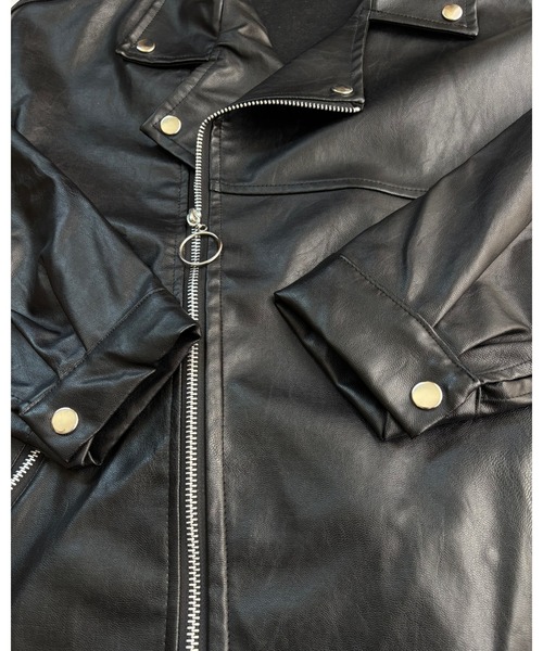 undercoverism フェイクレイヤード ジャケット 袖レザー ライダース 12ss UNDERCOVERISM 袖レザー フェイクレイヤードジャケット