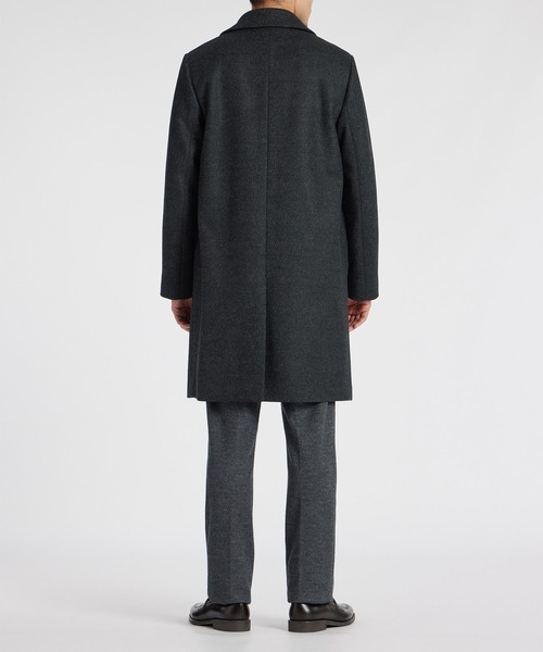 Paul Smith グレー チェスターコート ウール混紡 Paul Smith チェスターコート コート コンプレストウール ステン