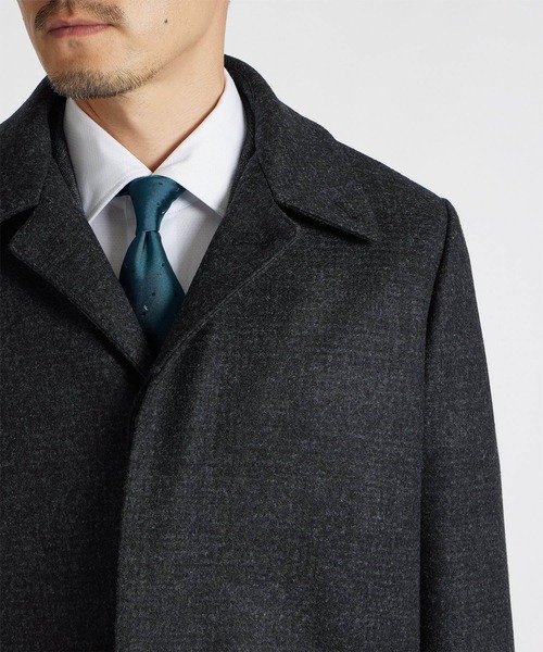 Paul Smith グレー チェスターコート ウール混紡 Paul Smith チェスターコート コート コンプレストウール ステン