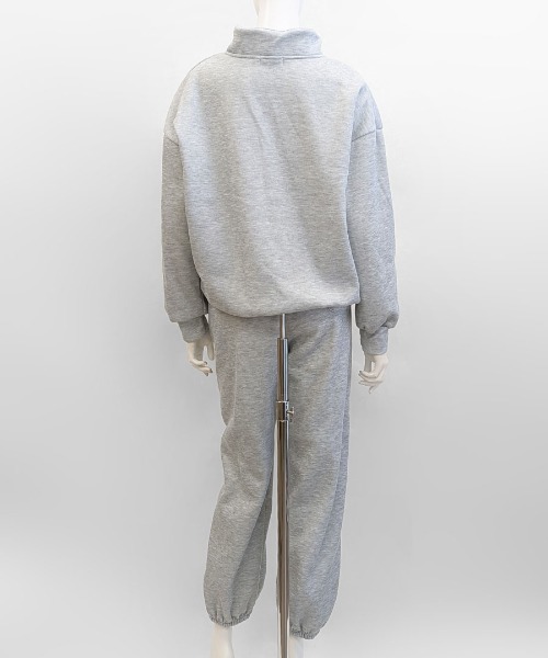 グレー オーバーサイズ トレーナー　セットアップ REMUR セットアップ 「2点セット」 スウェットセットアップ レディース