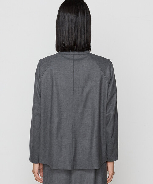 KIYOKO TAKASE ノーカラージャケット trim_fce_item657e56b2b222a.jpg