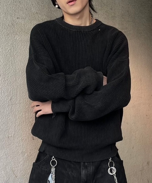 Chikashitsu+ セーター ニット ストリートファッション Chikashitsu + 
