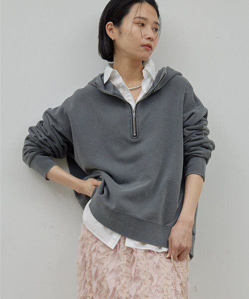 tシャツ ピグメントパーカー レディース